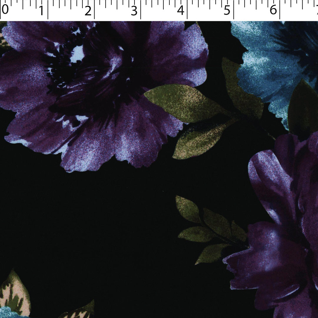 CLARISSA SATIN PRINTS - LARGE FLORAL