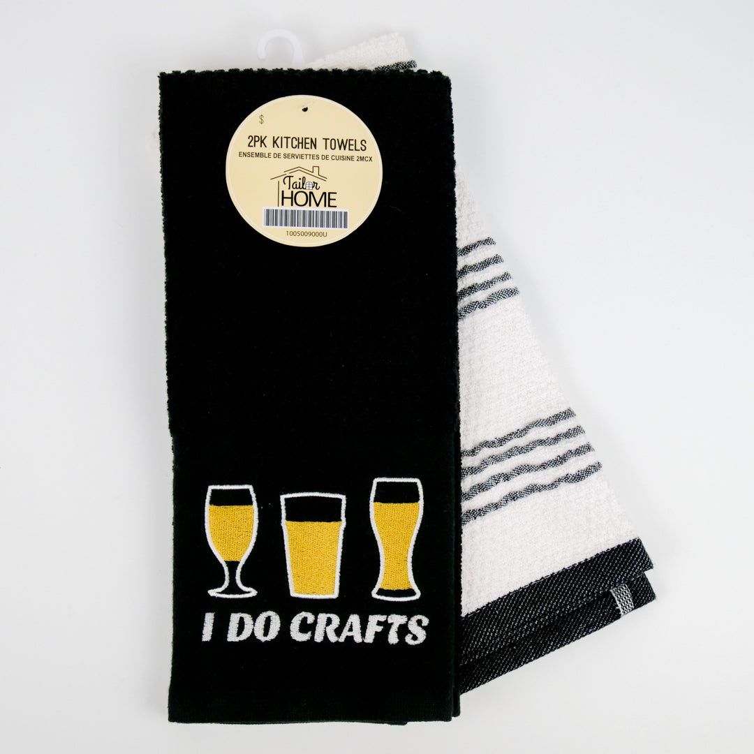2PK KITCHEN TOWELS - I DO CRAFTS