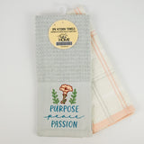 2PK KITCHEN TOWELS - PEACE