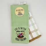 2PK KITCHEN TOWELS - TOSSED TOGETHER