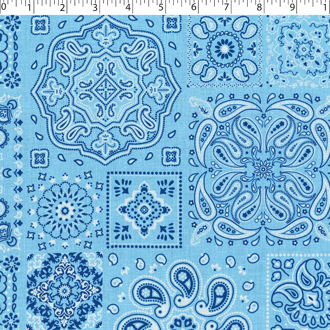 EVERYDAY BLUES-COLLECTION-COTTON VOILE PRINTS-BANDANA