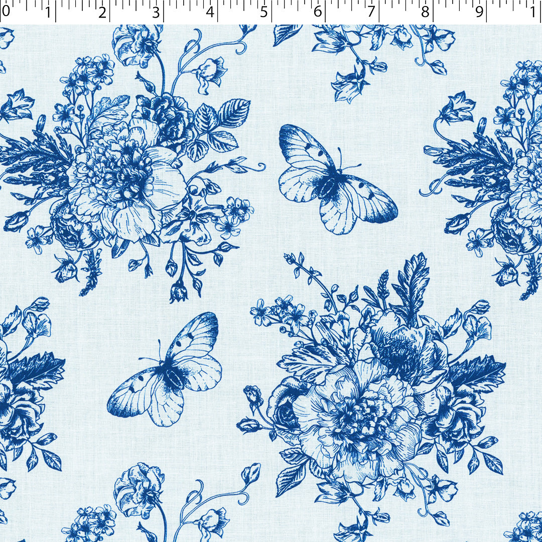 EVERYDAY BLUES-COTTON VOILE PRINTS-BOTANICAL