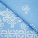 EVERYDAY BLUES-COTTON VOILE PRINTS-ONE SIDE ETHNIC BORDER