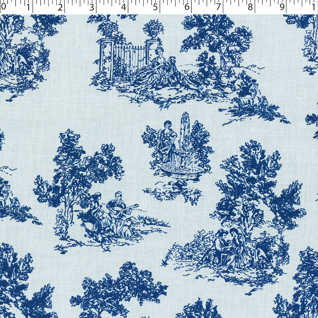 EVERYDAY BLUES-COTTON VOILE PRINTS-TOILE