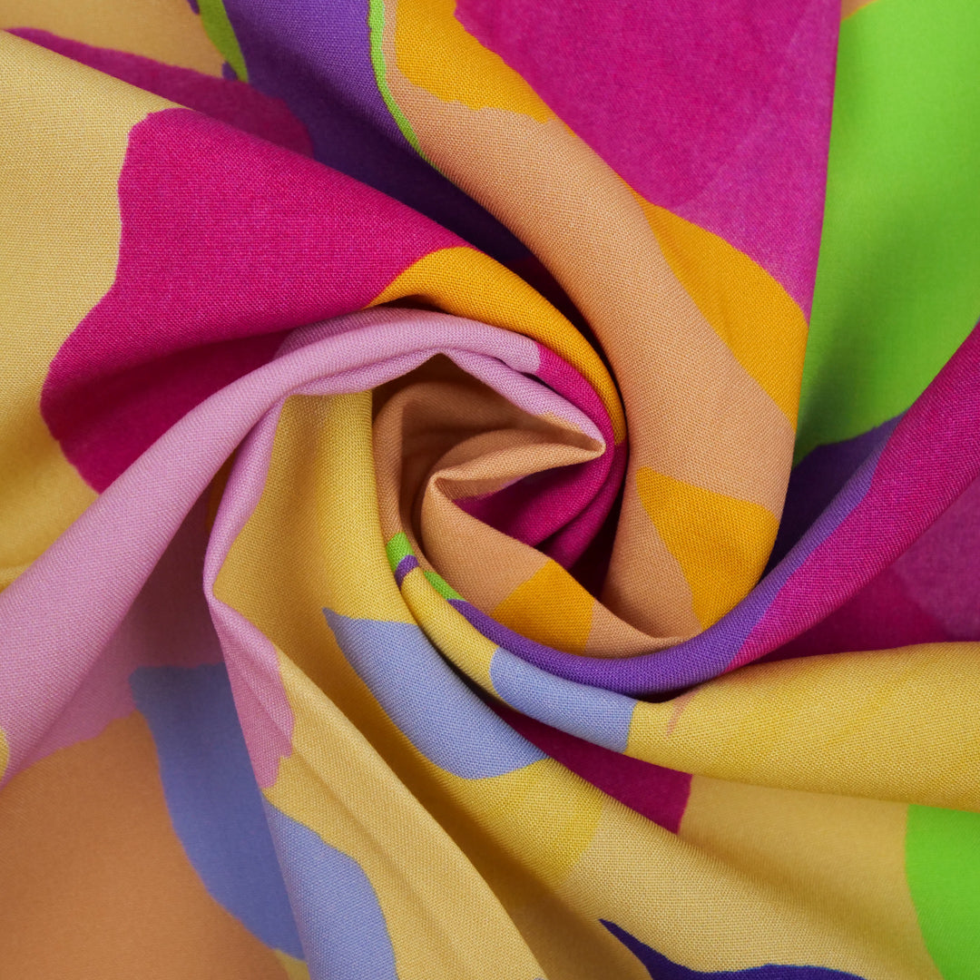 MILA COLLECTION-RAYON POPLIN PRINTS-FLAT FLORAL