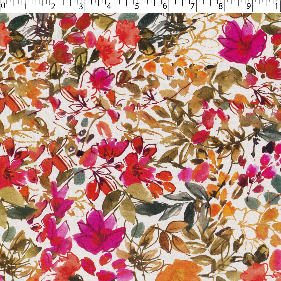 MILA COLLECTION-RAYON POPLIN PRINTS-FLORAL