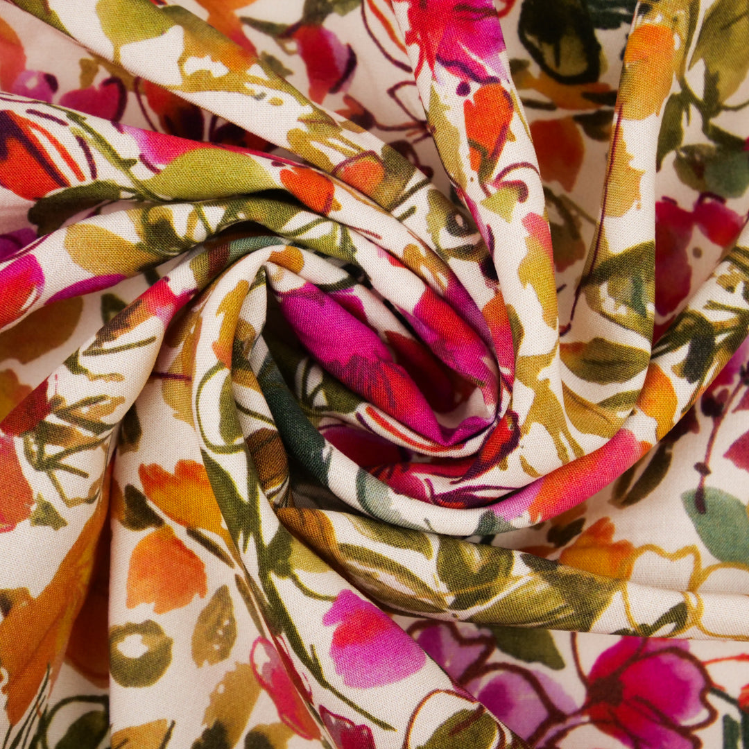 MILA COLLECTION-RAYON POPLIN PRINTS-FLORAL