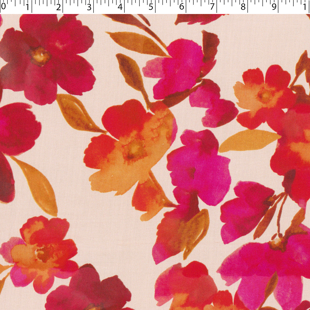 MILA COLLECTION-RAYON POPLIN PRINTS-SPACED FLORAL