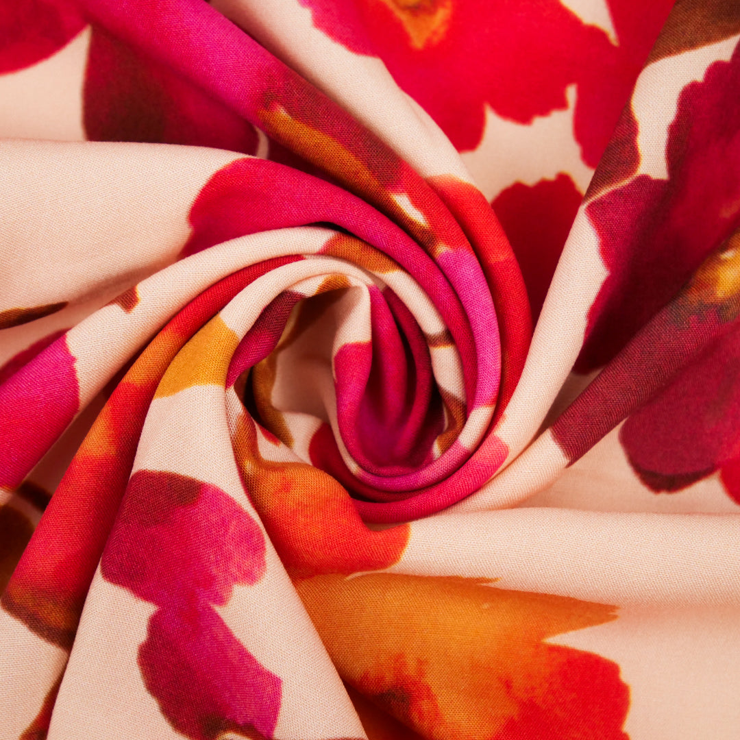 MILA COLLECTION-RAYON POPLIN PRINTS-SPACED FLORAL