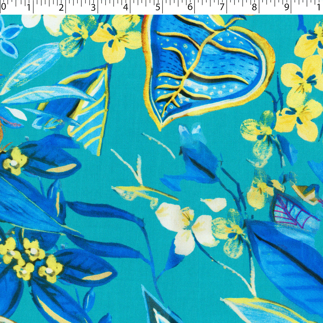 MILA COLLECTION-RAYON POPLIN PRINTS-TROPICAL
