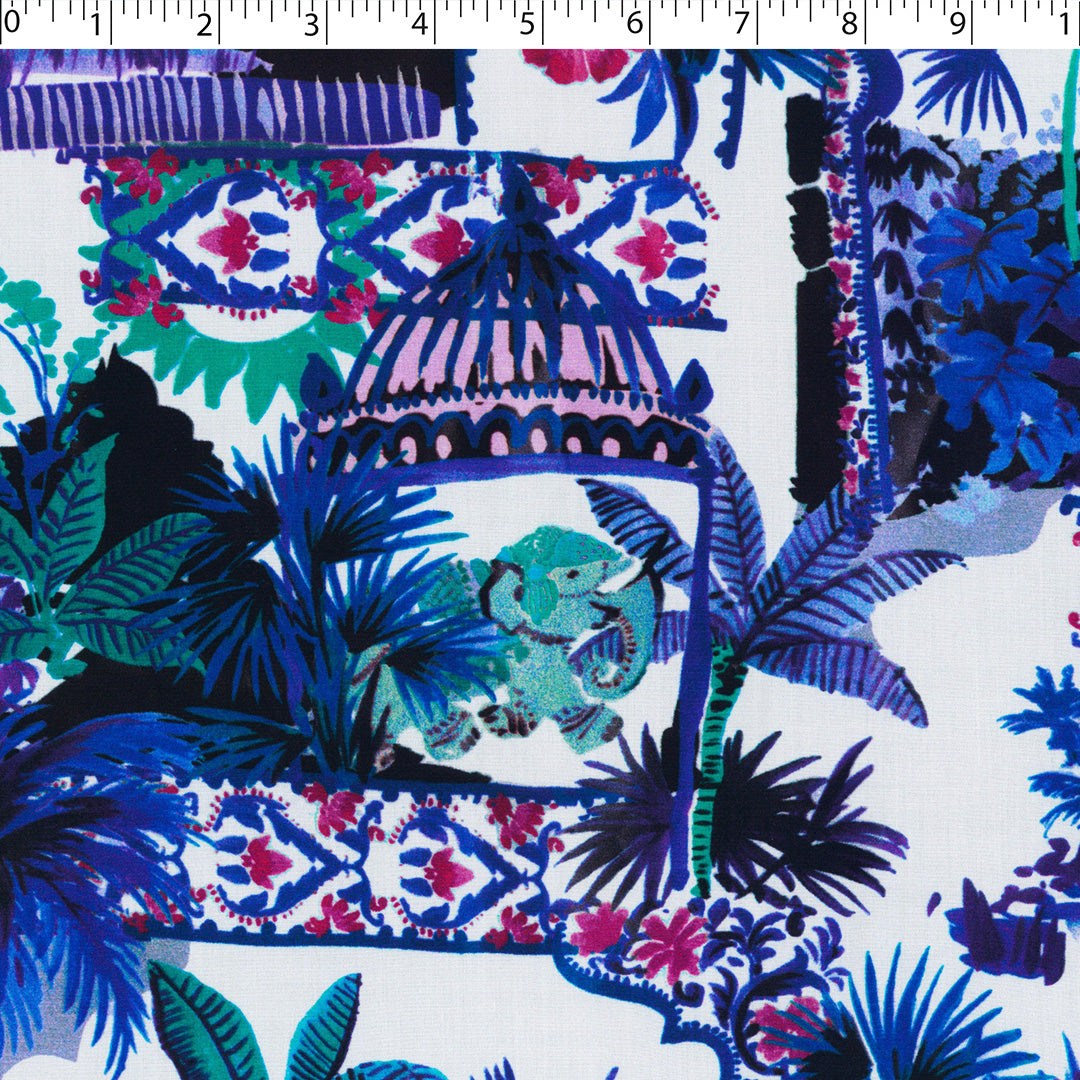 MILA COLLECTION-RAYON POPLIN PRINTS-TROPICAL SCENERY