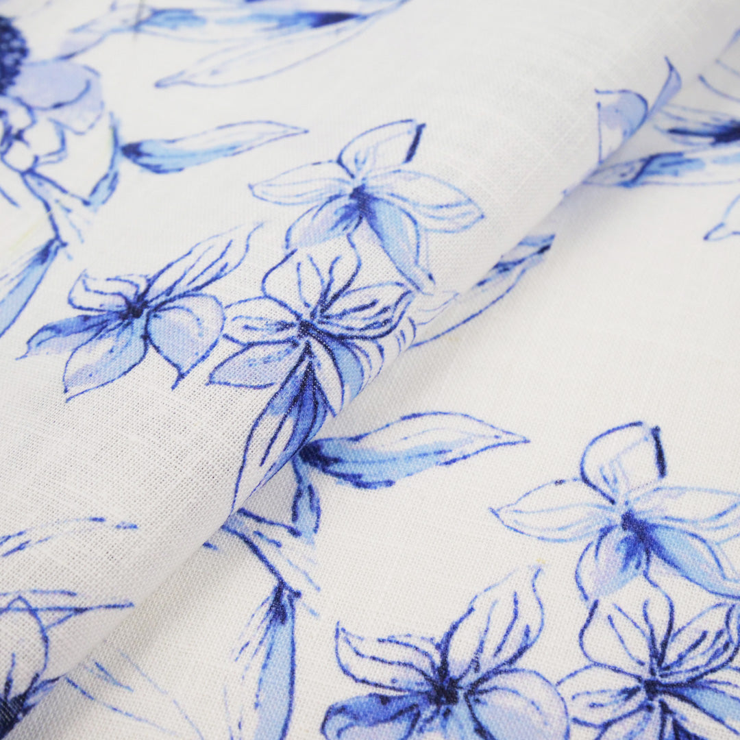GALWAY - LINEN PRINTS - FLORAL BORDER