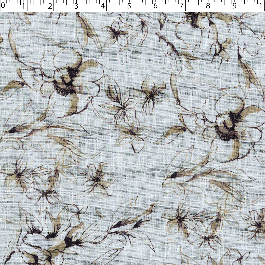 GALWAY - LINEN PRINTS - FLORAL BORDER