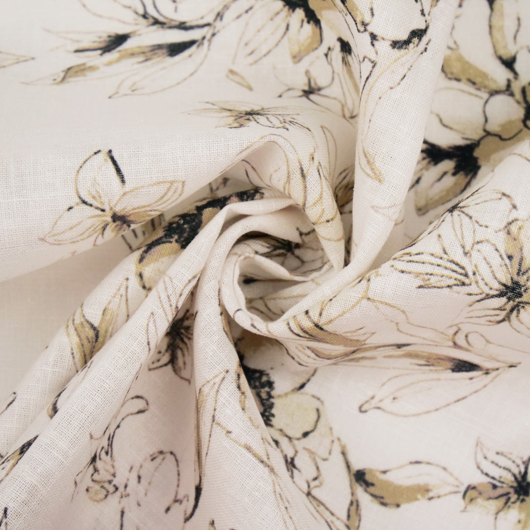 GALWAY - LINEN PRINTS - FLORAL BORDER