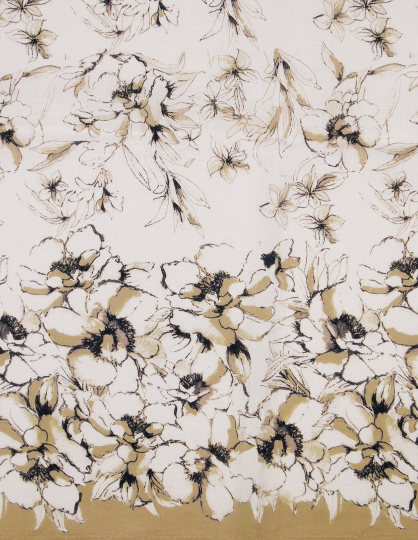 GALWAY - LINEN PRINTS - FLORAL BORDER