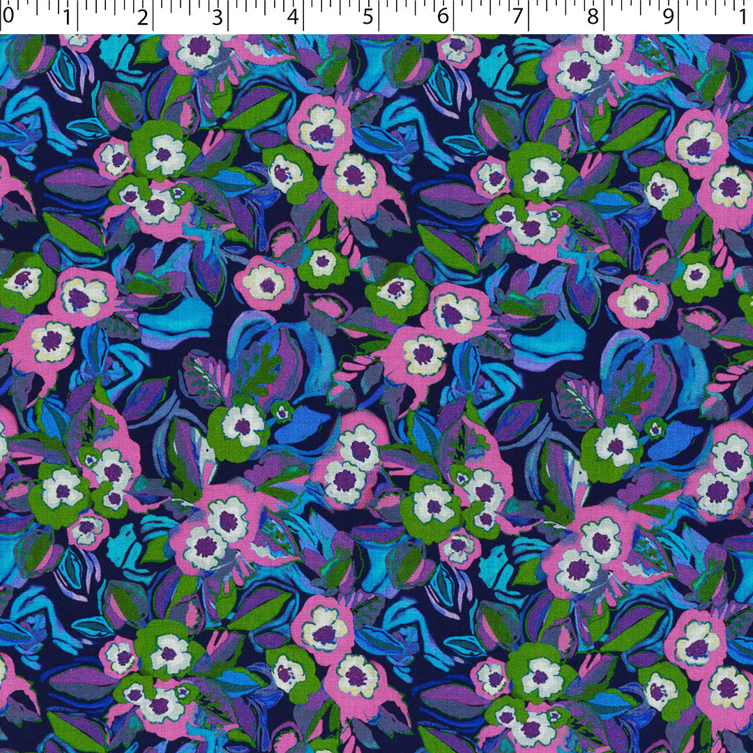 MARLOWE-RAYON VOILE PRINTS-FLORAL BOUQUET