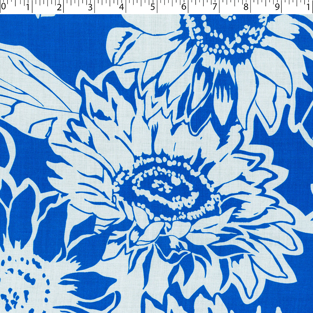 MARLOWE-RAYON VOILE PRINTS-MONOTONE FLORAL