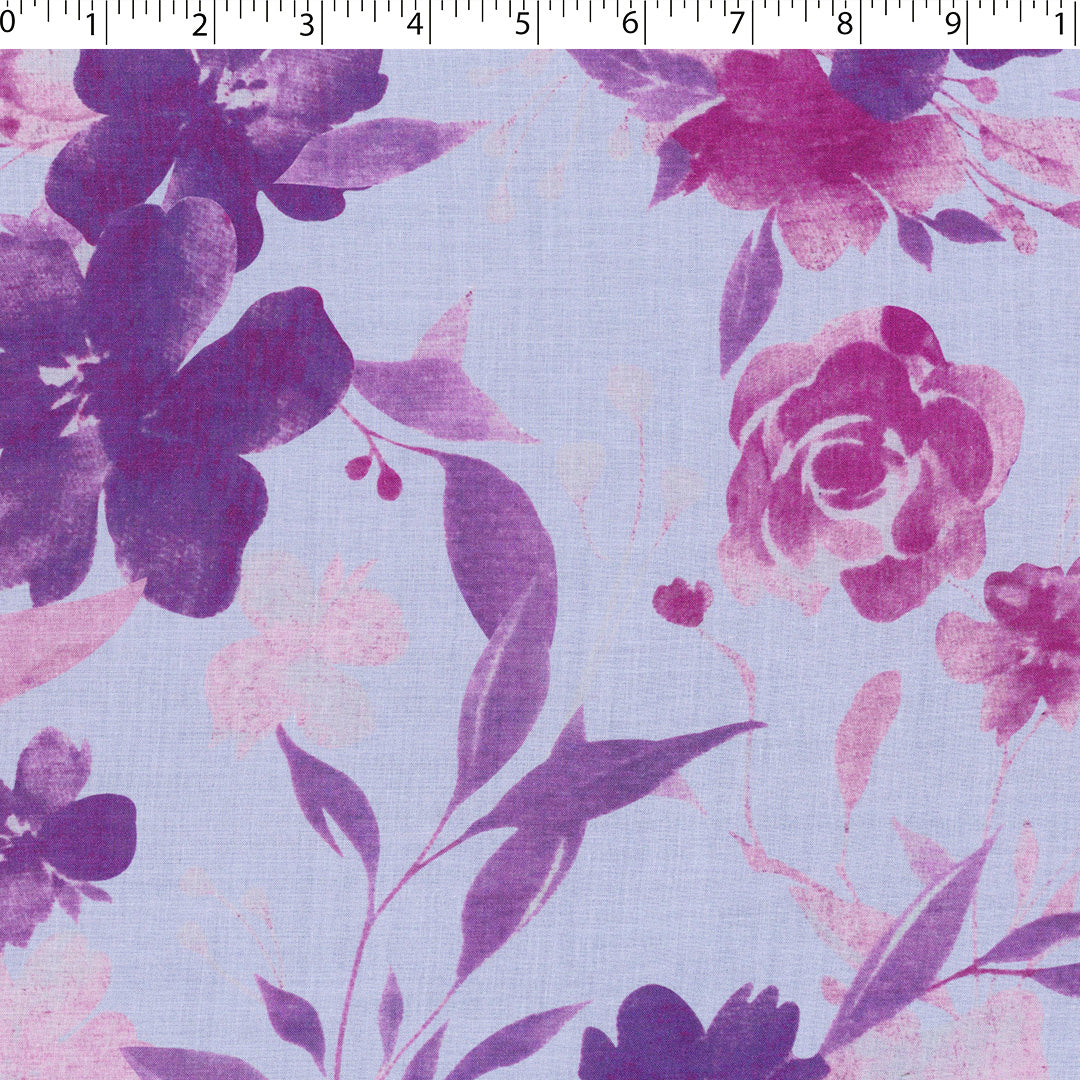 MARLOWE-RAYON VOILE PRINTS-SPACED FLORAL