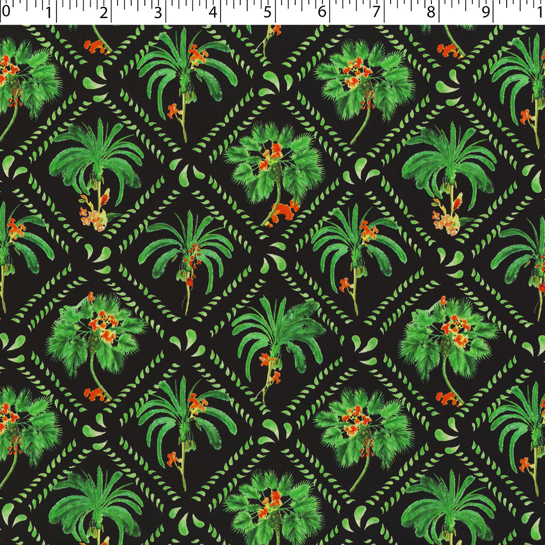 MANSFIELD COLLECTION-COTTON POPLIN PRINTS-PALM TREES