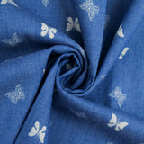 EVERYDAY BLUE - COTTON DENIM PRINTS - BUTTERFLY