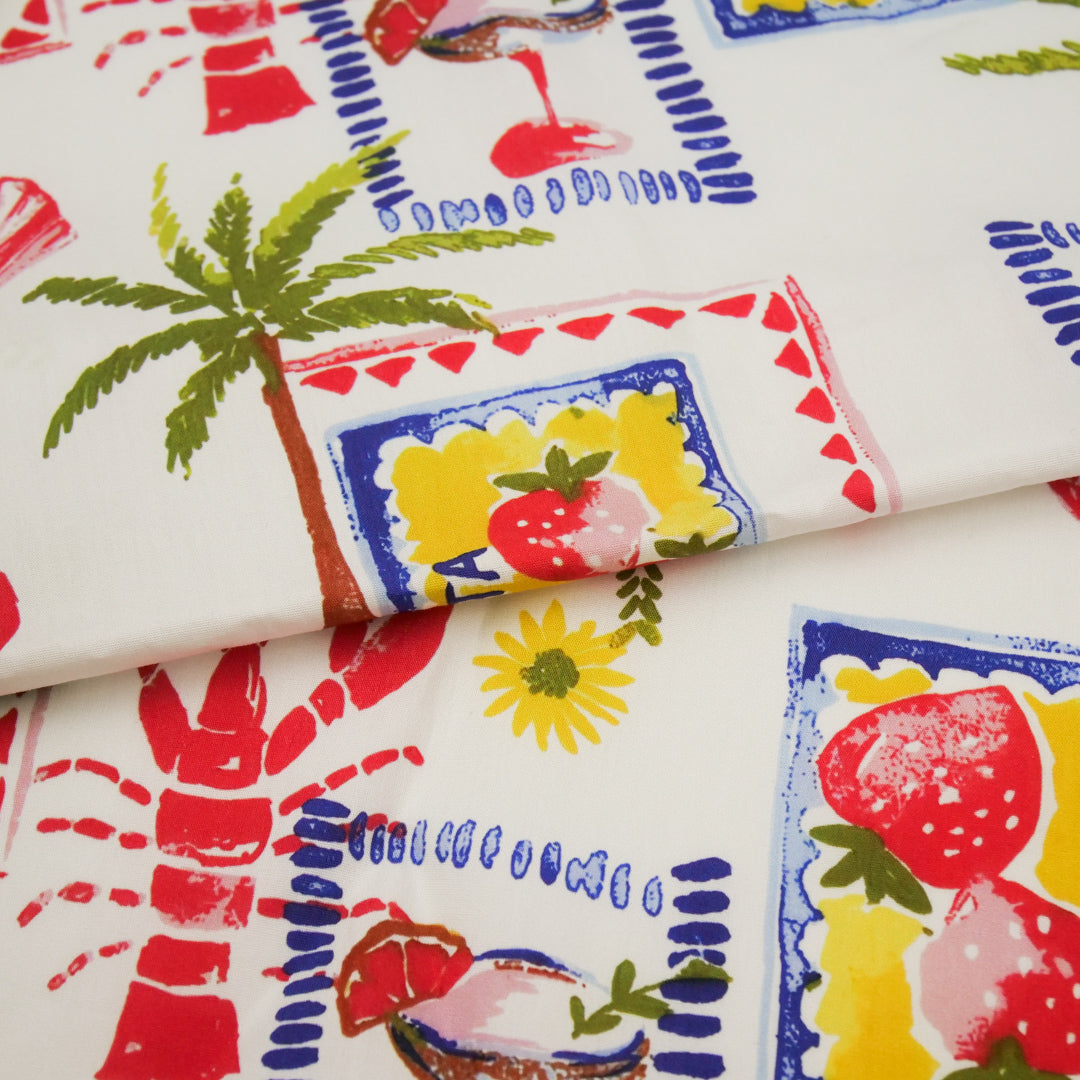 GIGGLES AND GRAPHICS-COTTON POPLIN PRINTS-LEMONS / STRAWBERRIES