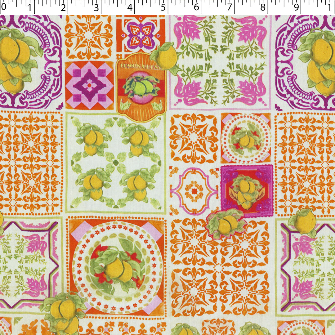GIGGLES AND GRAPHICS-COTTON POPLIN PRINTS-MOSAIC PATCH