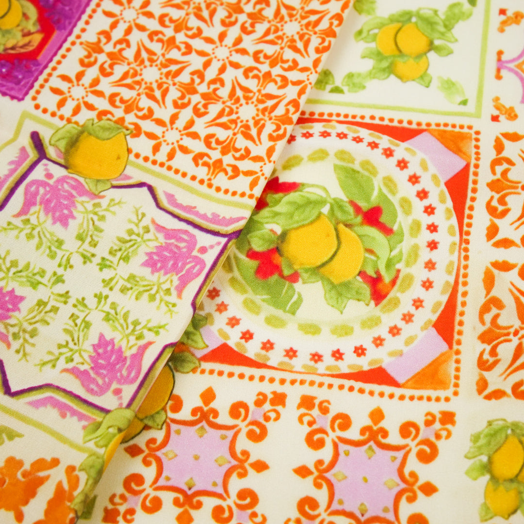 GIGGLES AND GRAPHICS-COTTON POPLIN PRINTS-MOSAIC PATCH