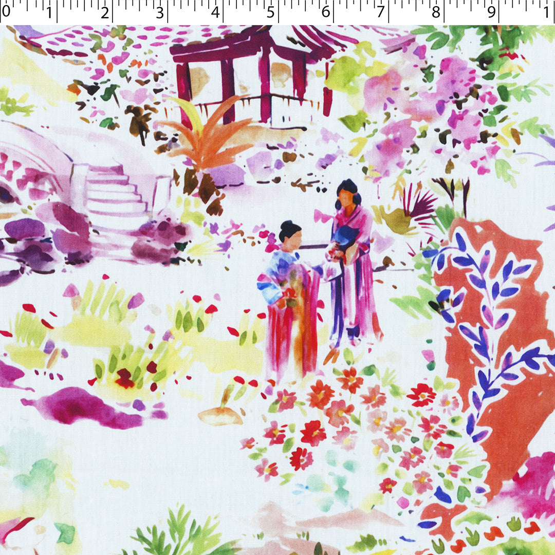 GIGGLES AND GRAPHICS-COTTON POPLIN PRINTS-TROPICAL GARDEN