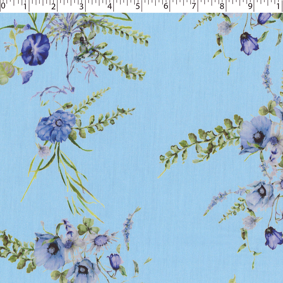 CONVENT GARDEN COLLECTION-COTTON POPLIN PRINTS-SPACED FLORAL