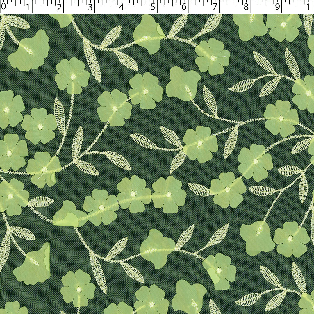 PRINCESS CHARLOTTE - EMBROIDERED MESH-FLOWER