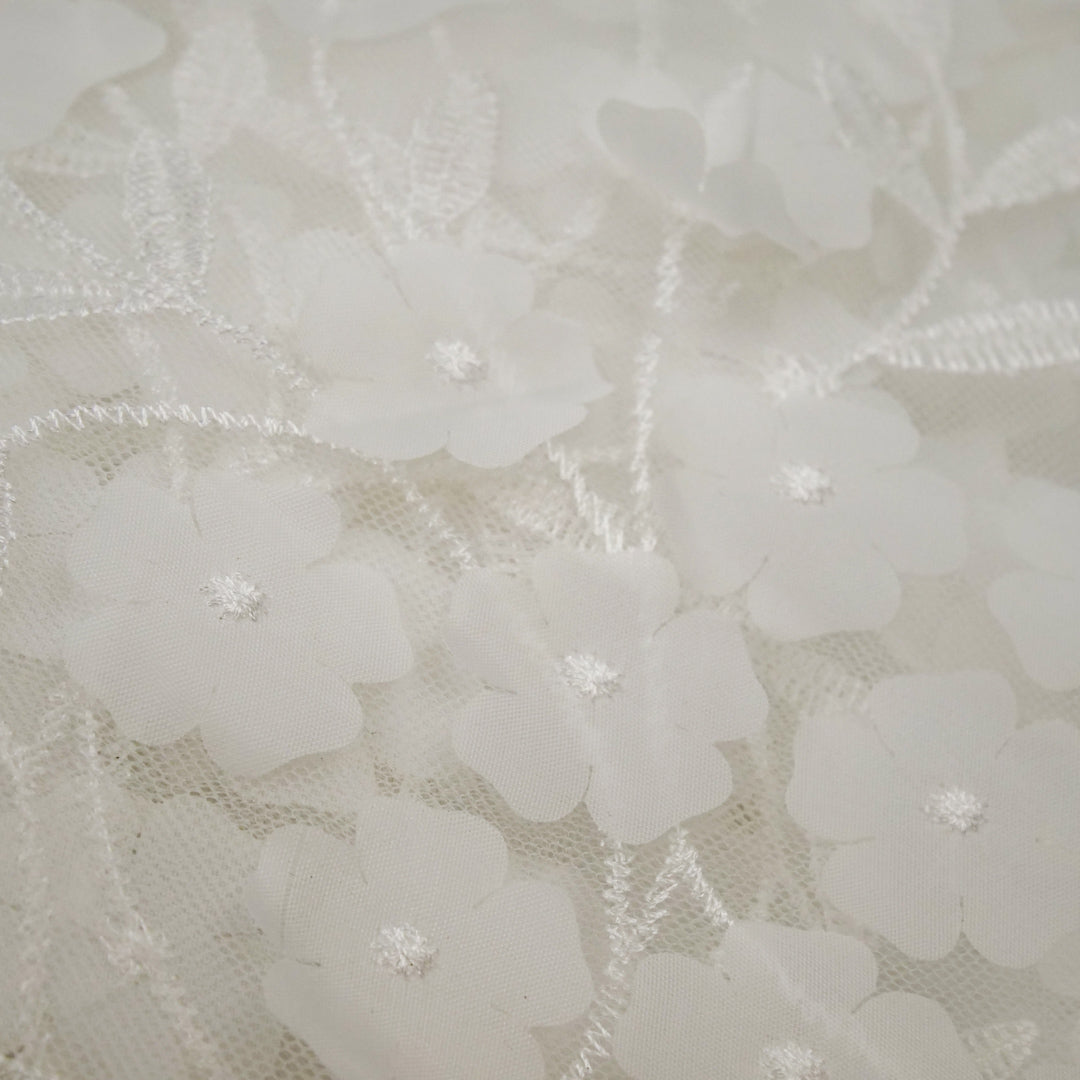 PRINCESS CHARLOTTE - EMBROIDERED MESH- HANDLOOM