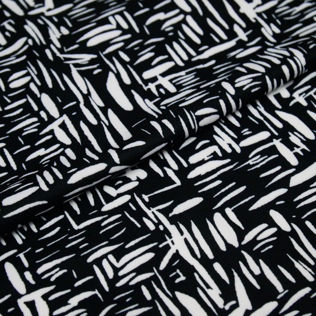 MUSE COLLECTION - KNIT PRINTS - ABSTRACT CRISS-CROSS