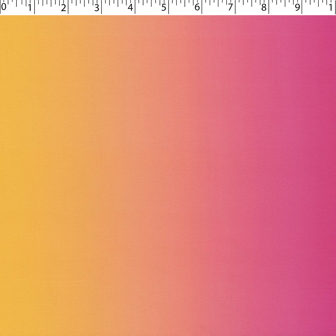 AZALEA-KNIT PRINTS-OMBRE BORDER