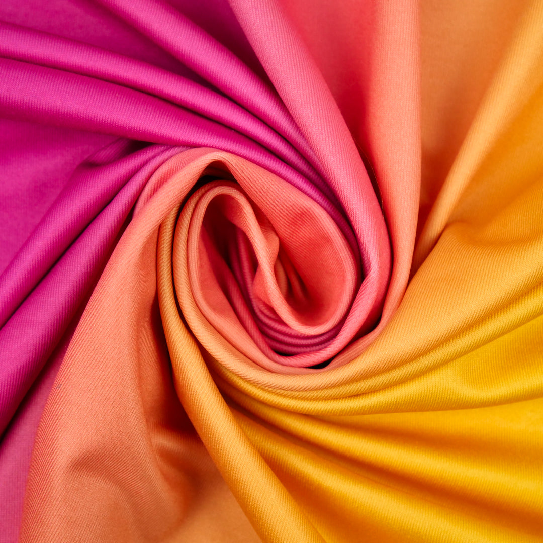 AZALEA-KNIT PRINTS-OMBRE BORDER