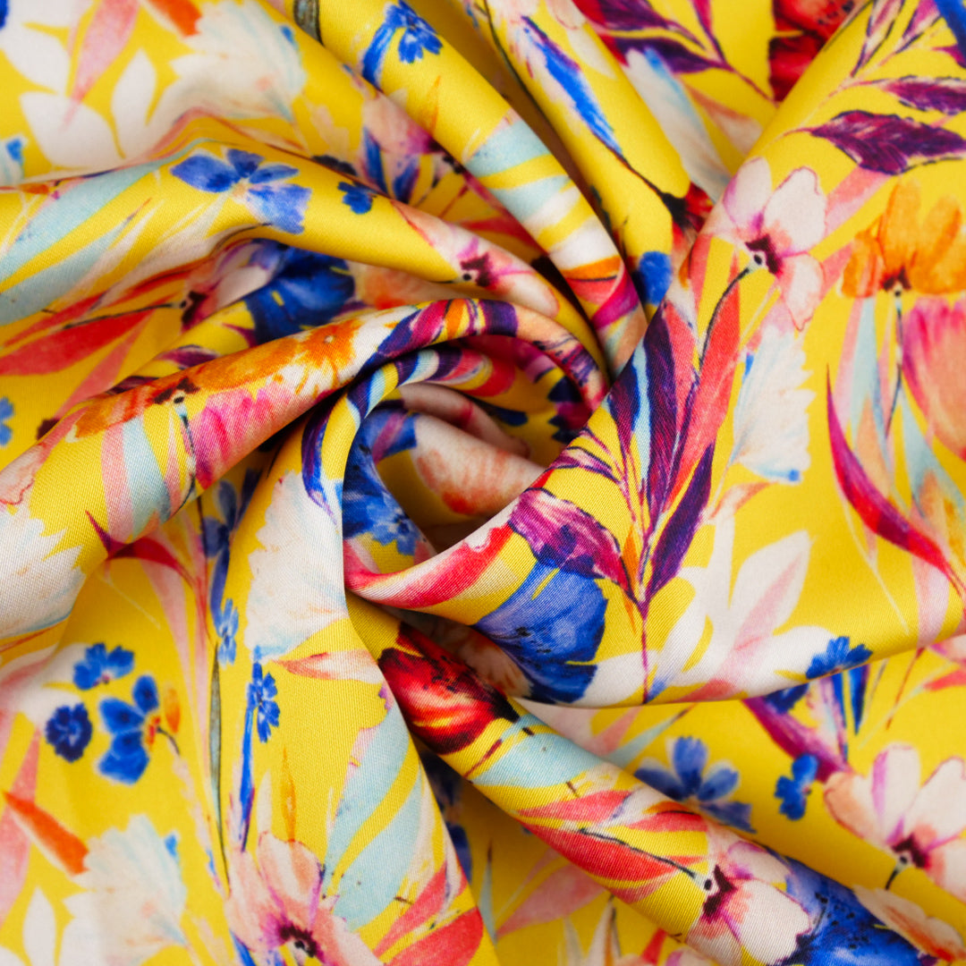 IBIZA COLLECTION-SATIN PRINTS-TROPICAL FLORAL