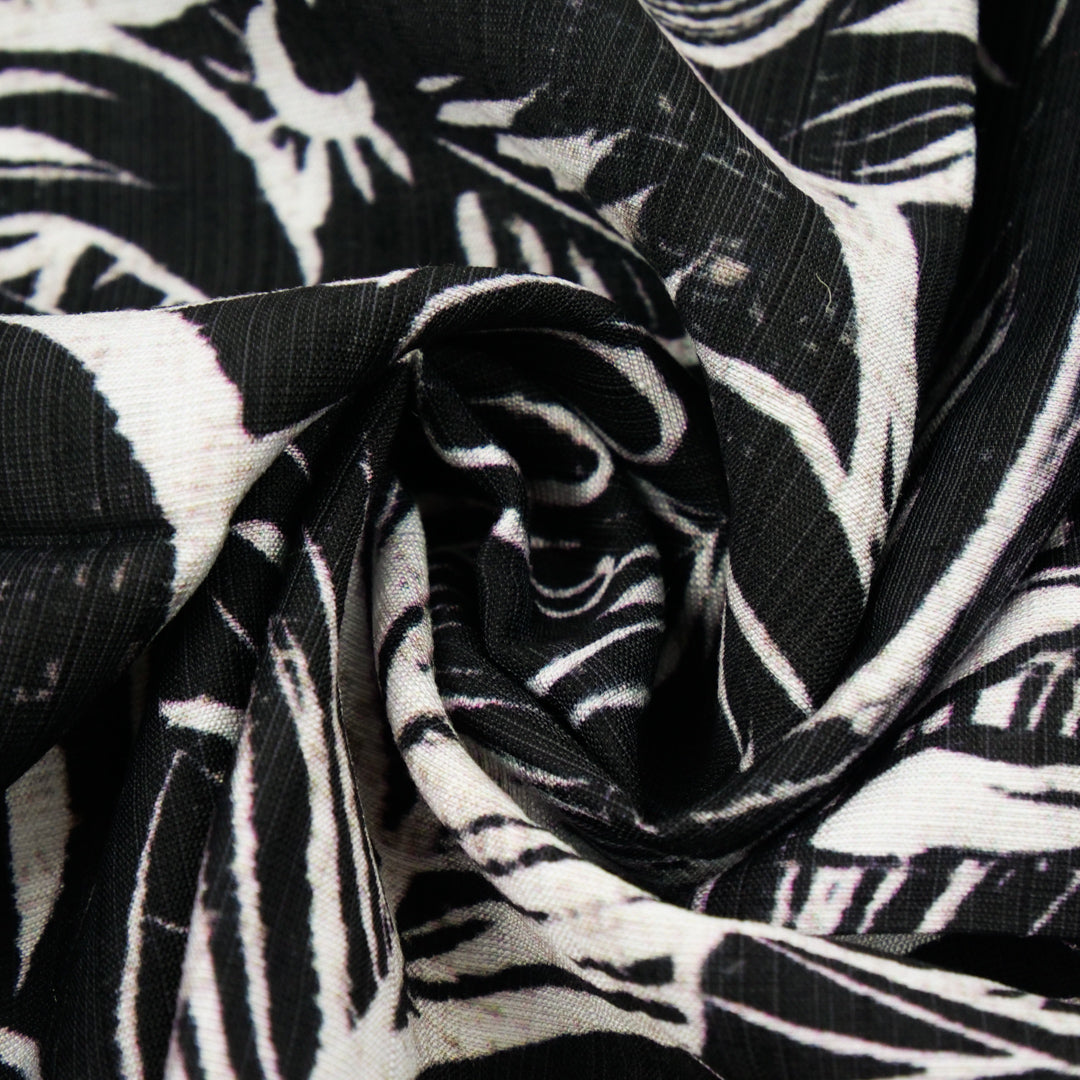 HAVANA II-NYLON/RAYON PRINTS-ABSTRACT LEAVES