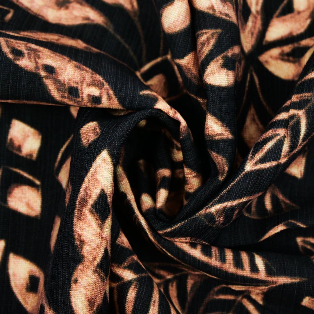 HAVANA II-NYLON/RAYON PRINT-ABSTRACT TROPICAL