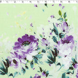 CONVENT GARDEN-RAYON LINEN PRINTS-FLORAL ONE SIDE BORDER