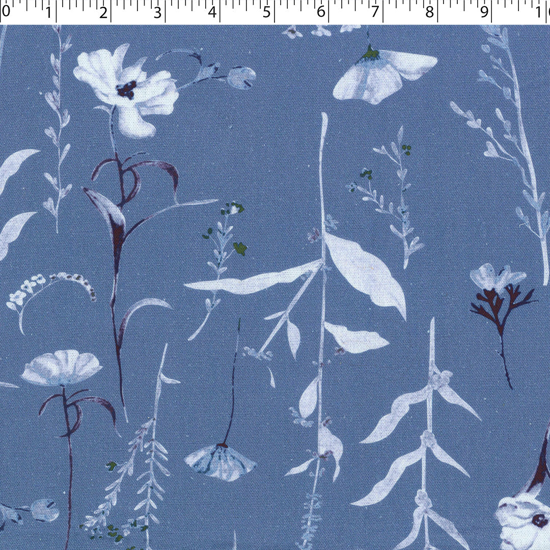 CONVENT GARDEN-RAYON LINEN PRINTS-SPACED BOTANICAL