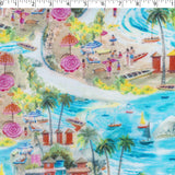 SUMMER ESSENTIALS - RAYON LINEN PRINTS - PARADISE ISLAND