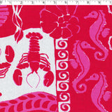SUMMER ESSENTIALS - RAYON LINEN PRINTS - SEAHORSE / LOBSTERS