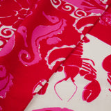 SUMMER ESSENTIALS - RAYON LINEN PRINTS - SEAHORSE / LOBSTERS