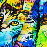 CHARLIE-RAYON POPLIN PRINTS-ABSTRACT CATS