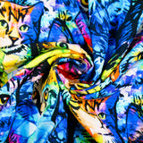 CHARLIE-RAYON POPLIN PRINTS-ABSTRACT CATS