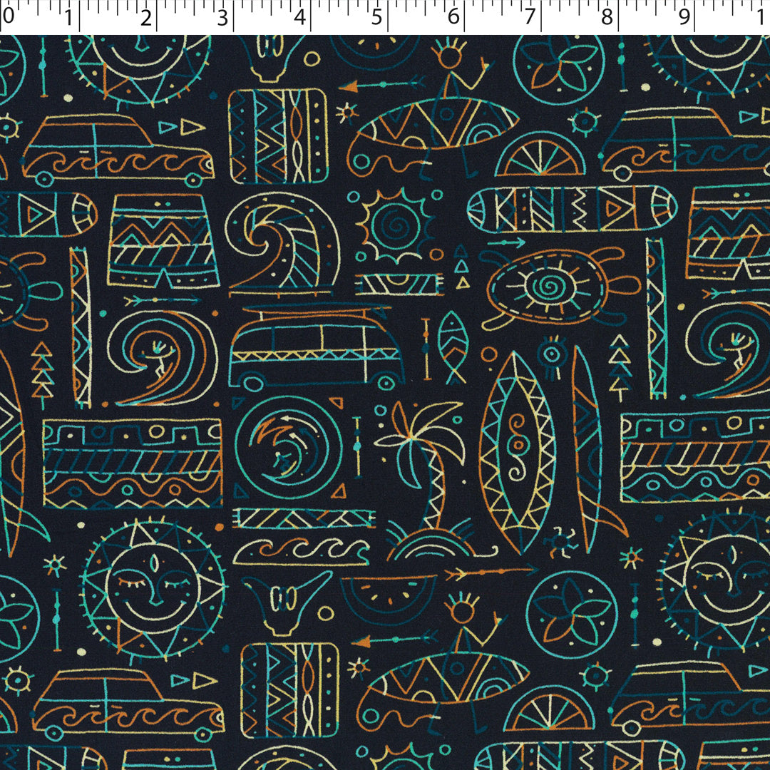 CHARLIE-RAYON POPLIN PRINTS-ABSTRACT SHAPES