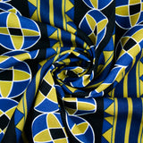 CHARLIE-RAYON POPLIN PRINTS-GEOMETRIC STRIPE