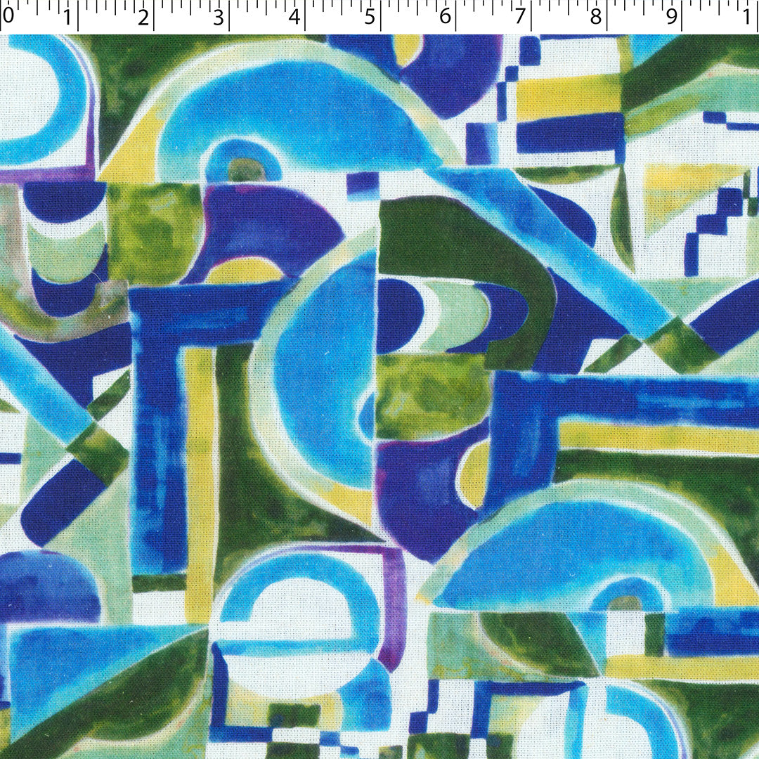 BARBADOS - RAYON/LINEN PRINTS - GEOMETRICS