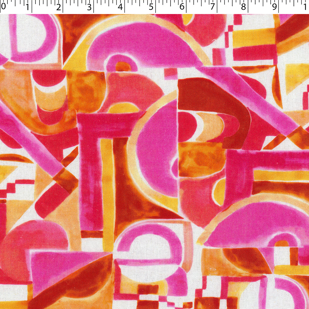 BARBADOS - RAYON/LINEN PRINTS - GEOMETRICS