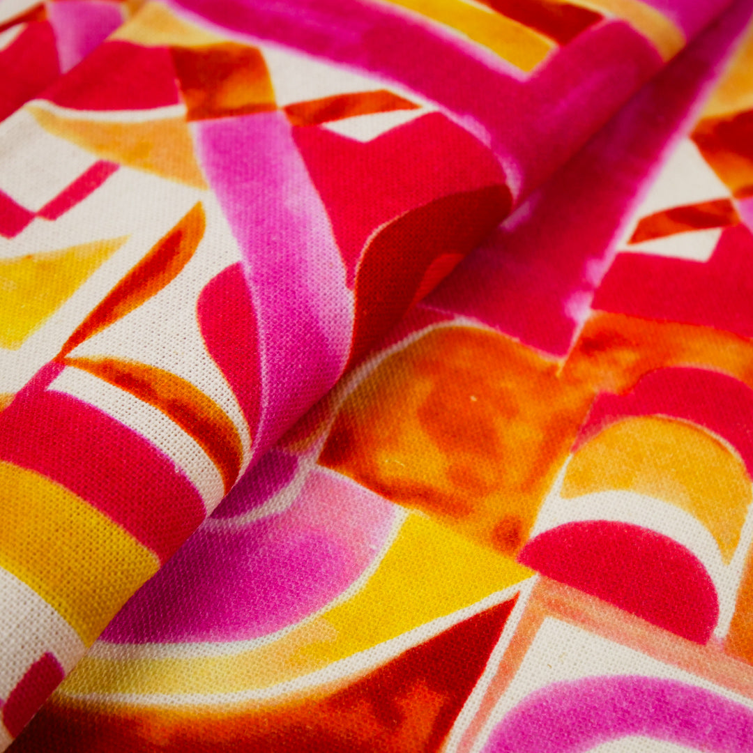 BARBADOS - RAYON/LINEN PRINTS - GEOMETRICS
