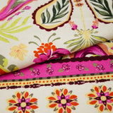 BARBADOS - RAYON/LINEN PRINTS - ONE SIDE BORDER